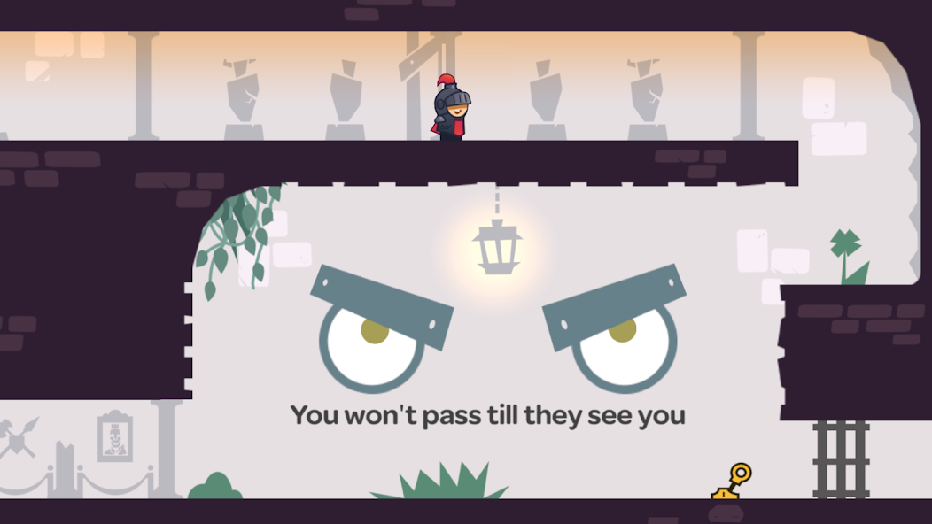 Knight running through a Tricky Castle level