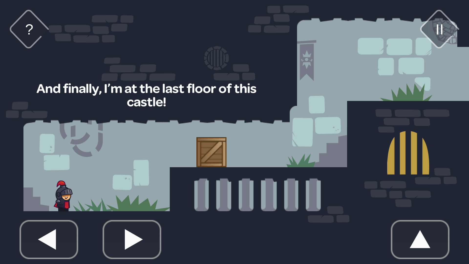 Tricky Castle gameplay scene for level 1 guide