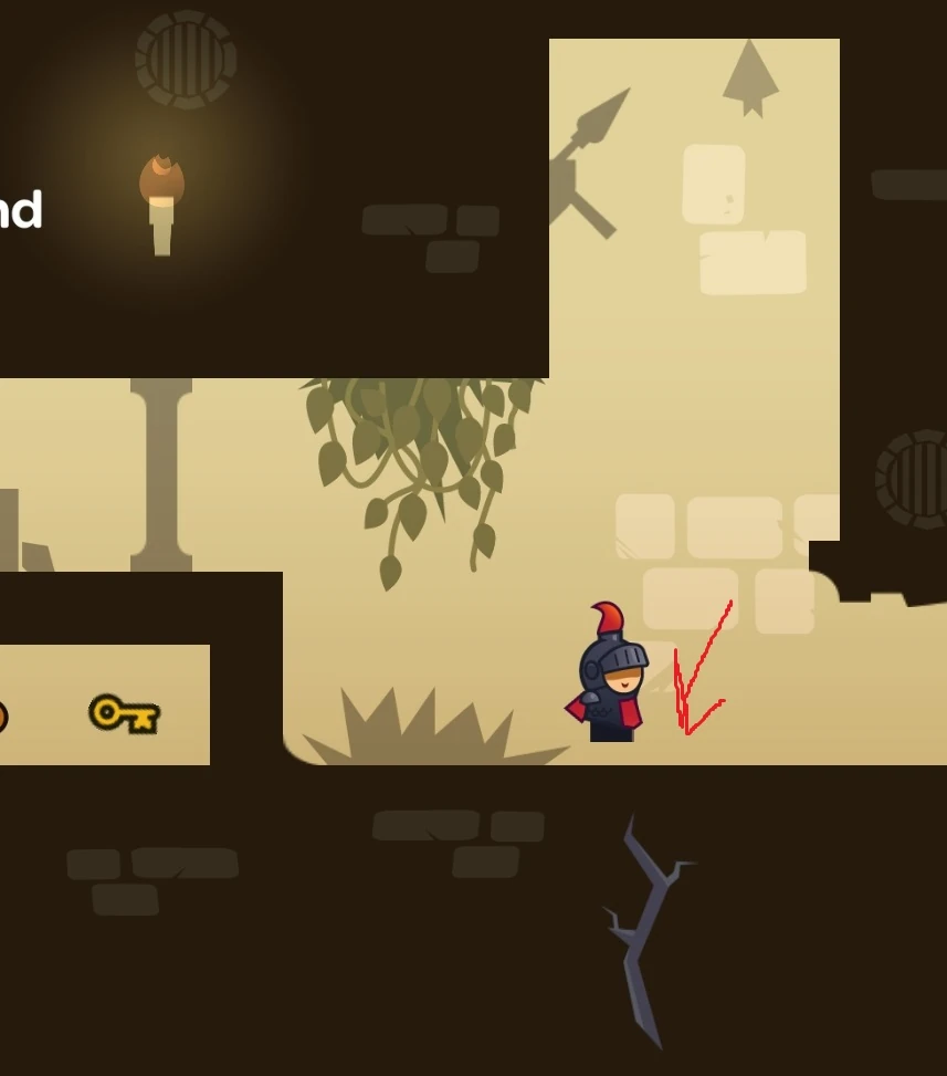 Tricky Castle gameplay scene for level 34 guide