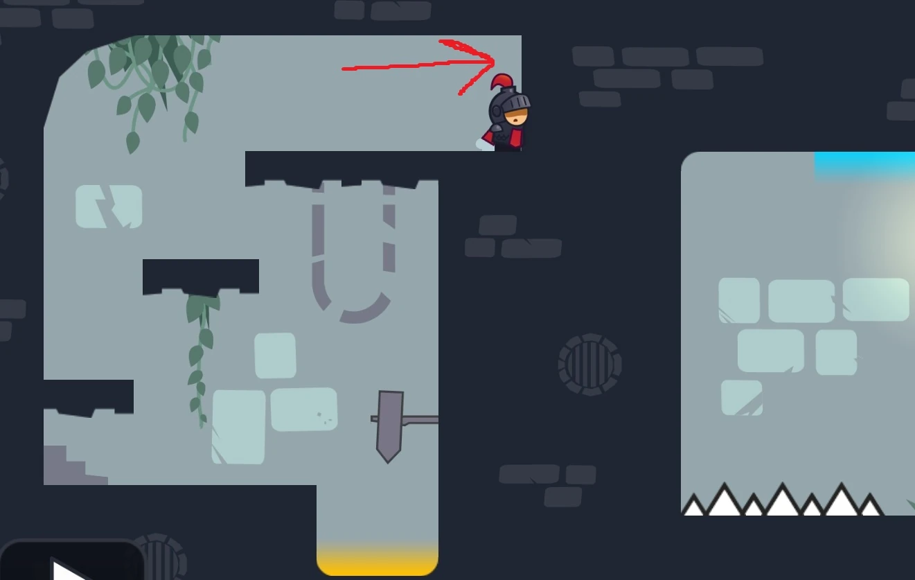 Tricky Castle gameplay scene for level 40 guide
